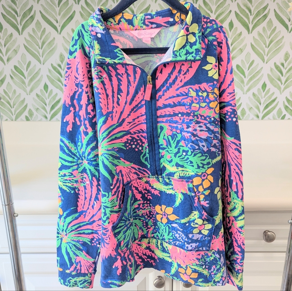 Girls Mini Skipper Popover XL All A Glow Lilly Pulitzer Sweater